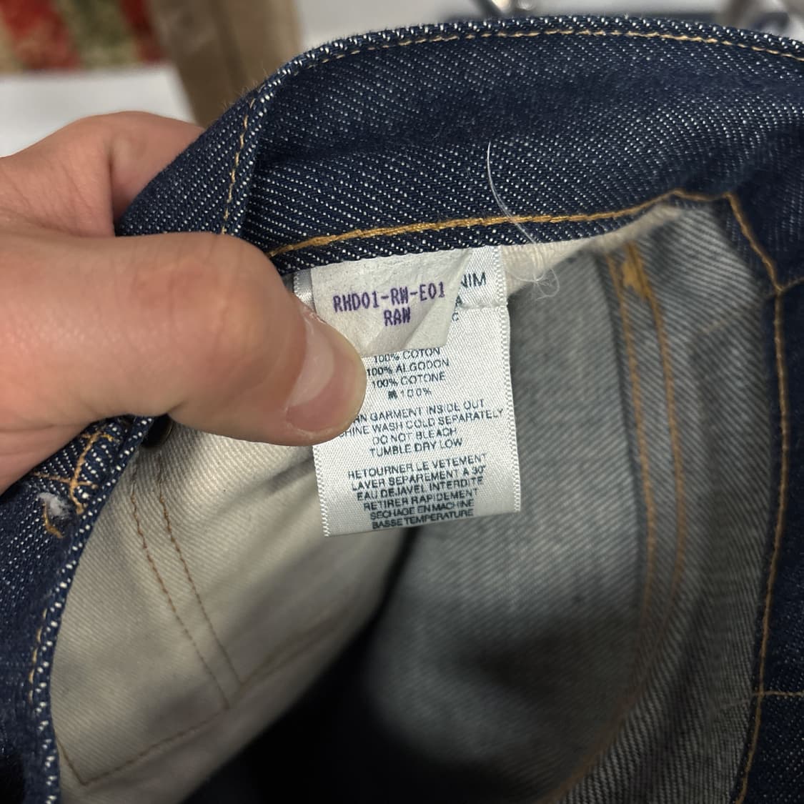 론 허먼 데님 미국생산 헤비온스 셀비지 데님팬츠 N1198 상품이미지9