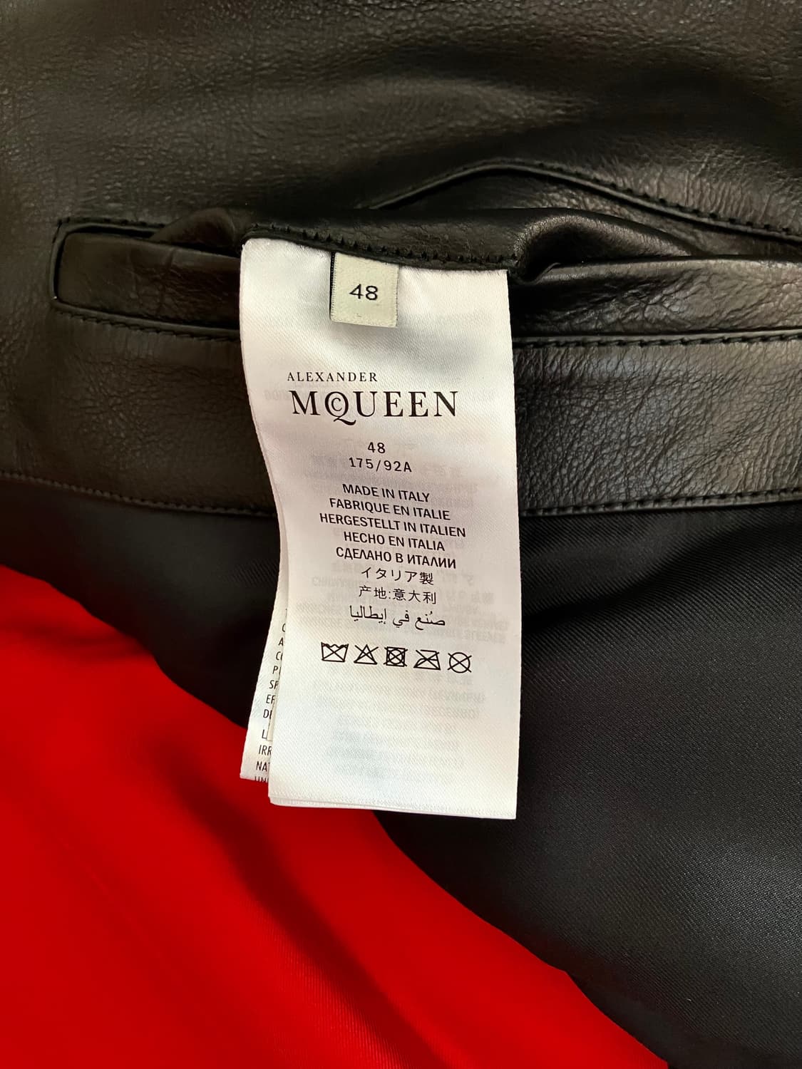 알렉산더 맥퀸 가죽 자켓 상품이미지7