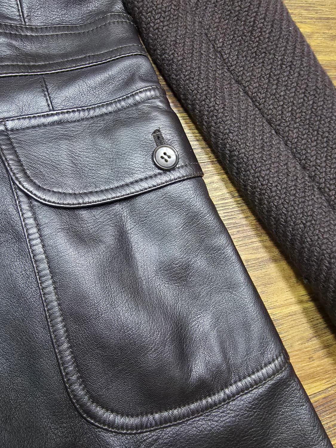 DKNY 양가죽 코트 상품이미지3