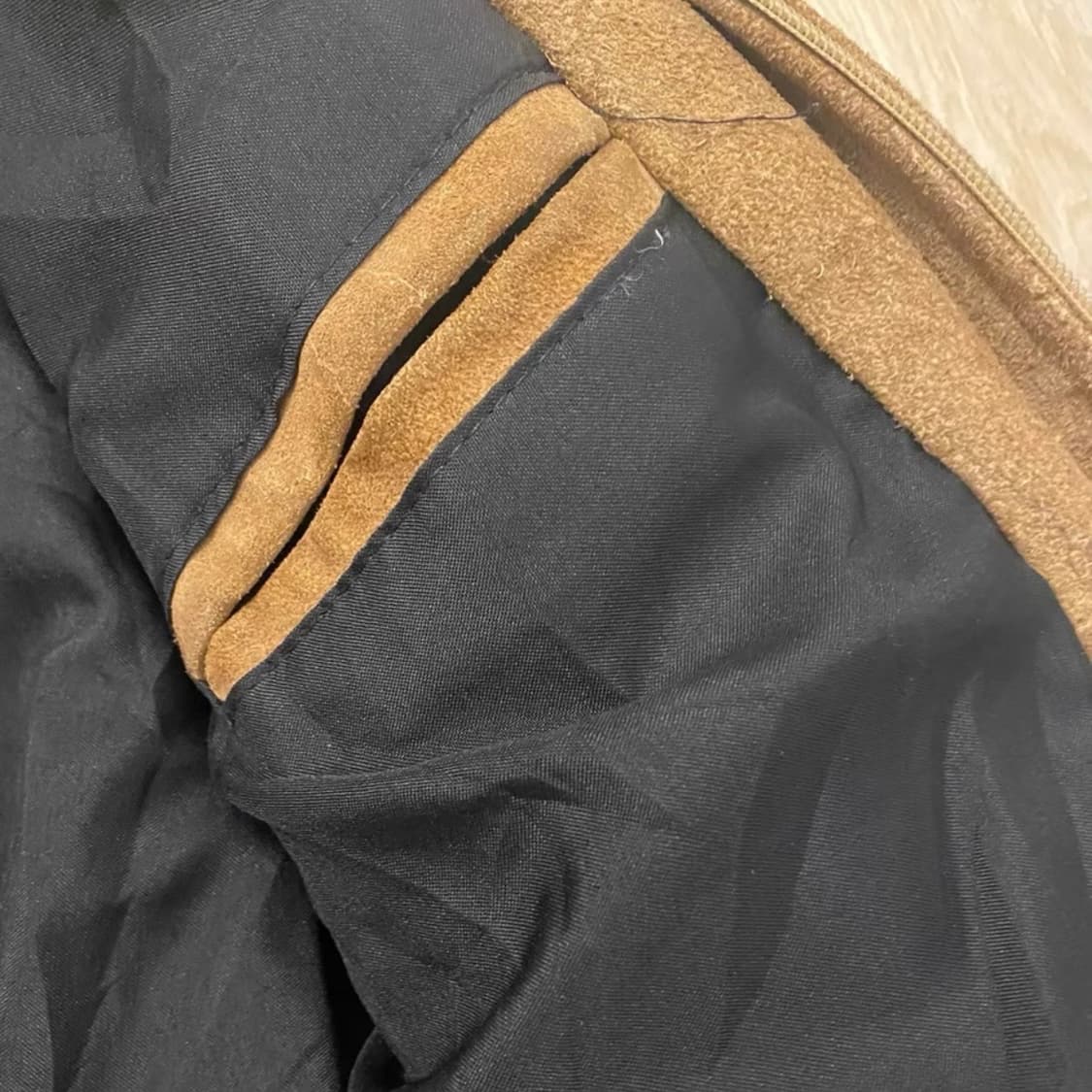 Vintage Made in Italy 올 레더 헤비 바시티 자켓 상품이미지3