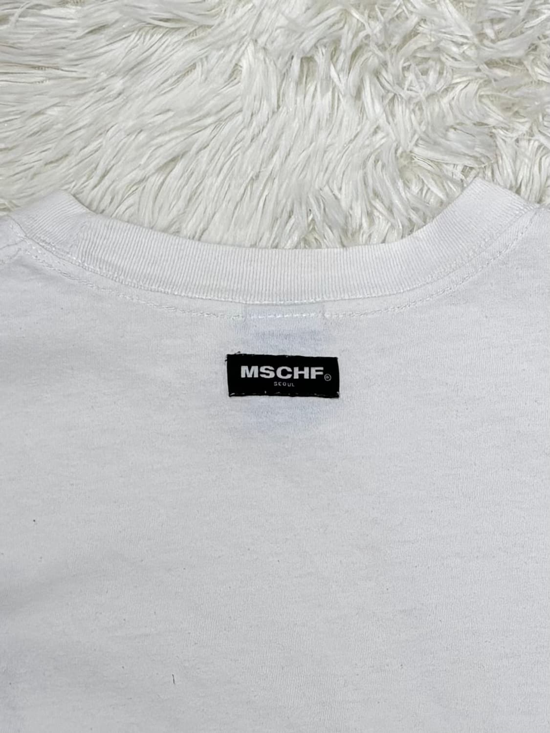 미스치프 스펠로고 화이트 반팔 상품이미지5