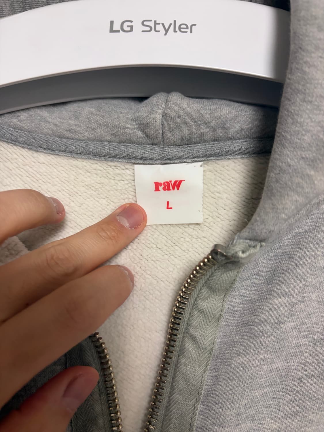 [1] 블라인드파일즈 후드집업 그레이 블파 L 상품이미지3