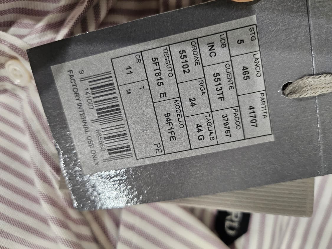 톰포드 스트라이프 셔츠 44 상품이미지7