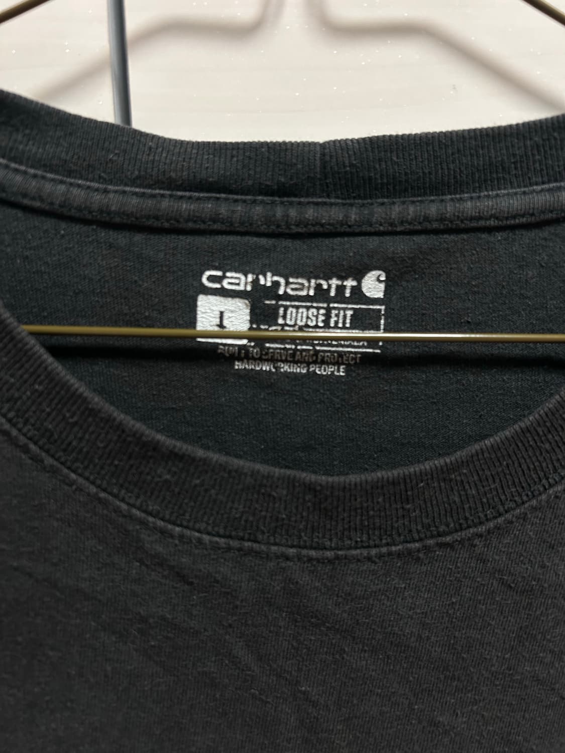 칼하트 K87 루즈핏 반팔티 차콜그레이 L 상품이미지2