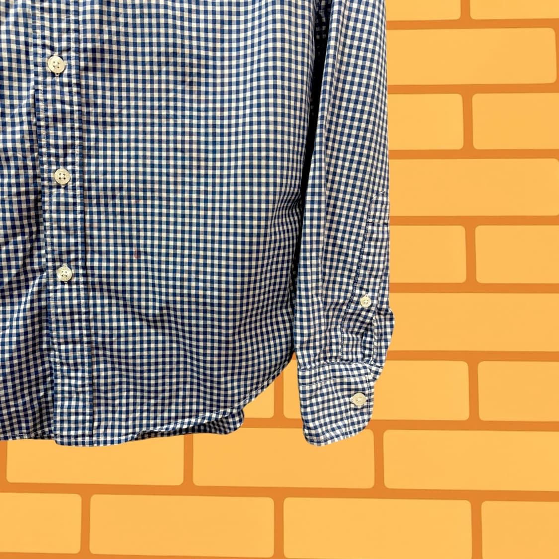 리바이스 블루 체크 셔츠 (M) 상품이미지4