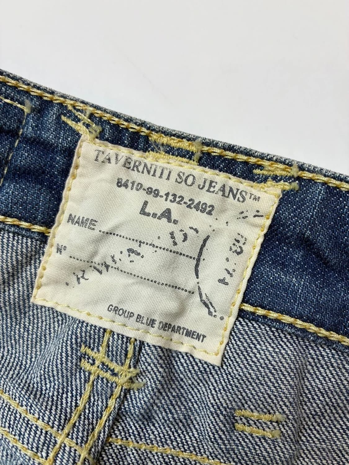 Taverniti so 00's 페이딩 스트레이트 데님 팬츠 PN5578 상품이미지9