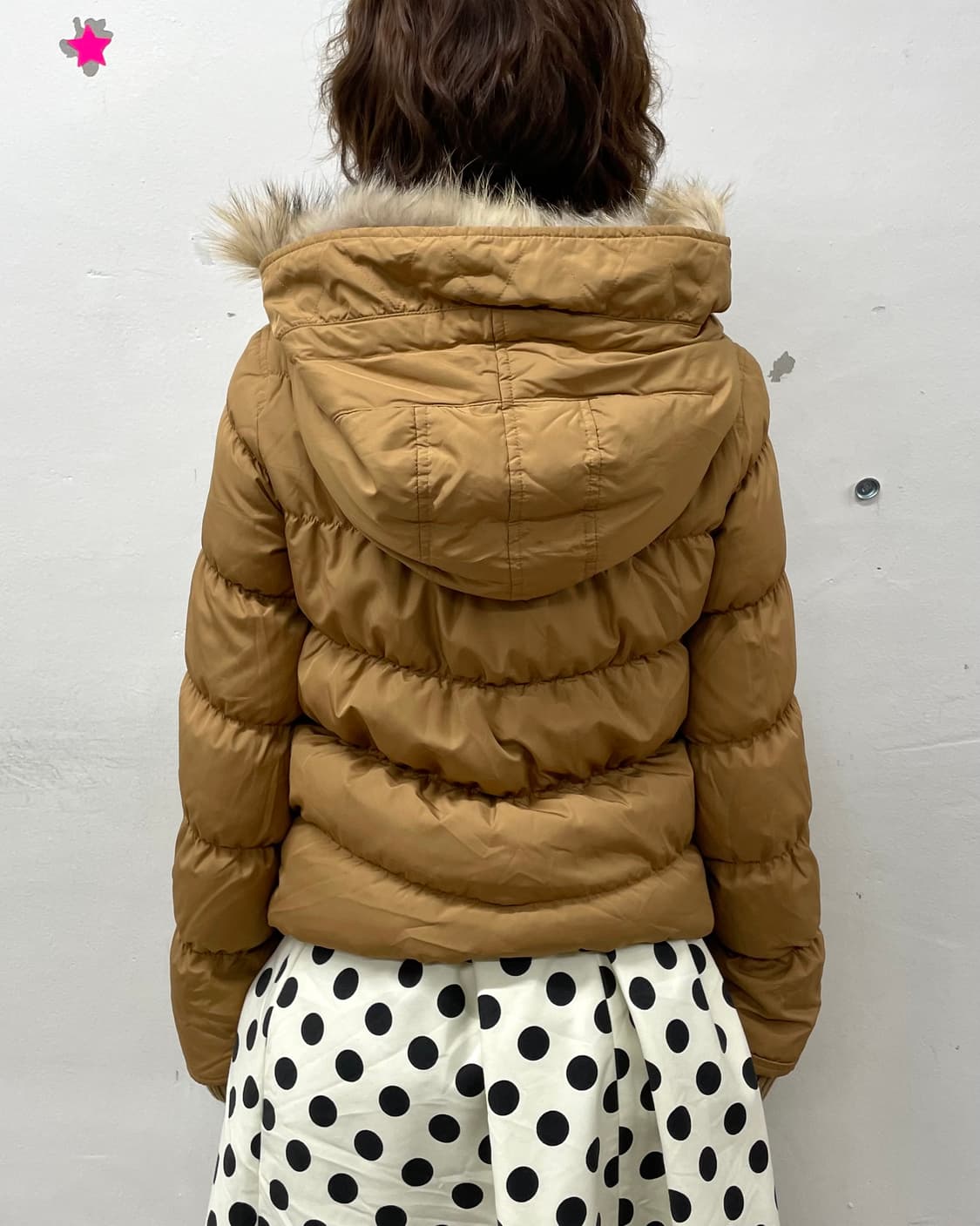 Beige Shirring Big Hoodie Padded 상품이미지3