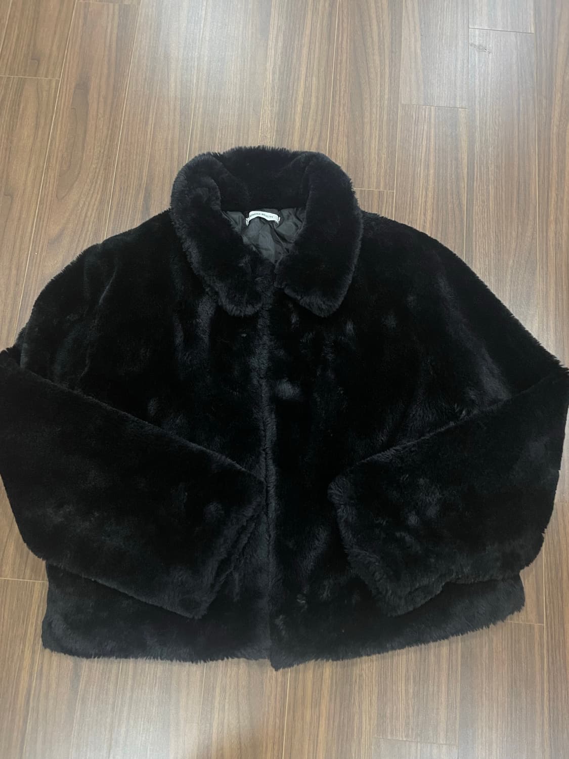 블랙 퍼 자켓 상품이미지2