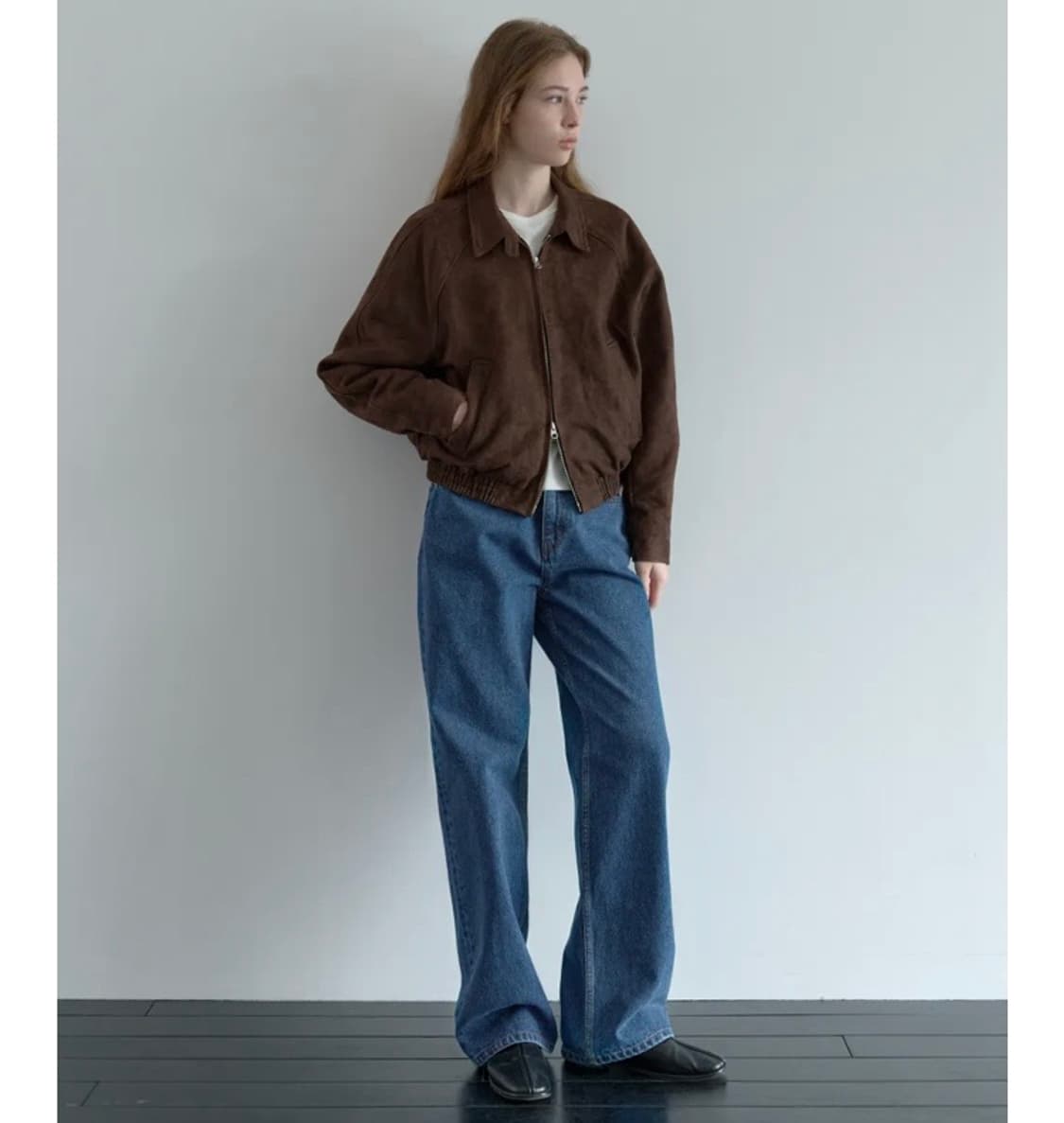 [poszer] 포저 스웨이드 해링턴 자켓 브라운 상품이미지3