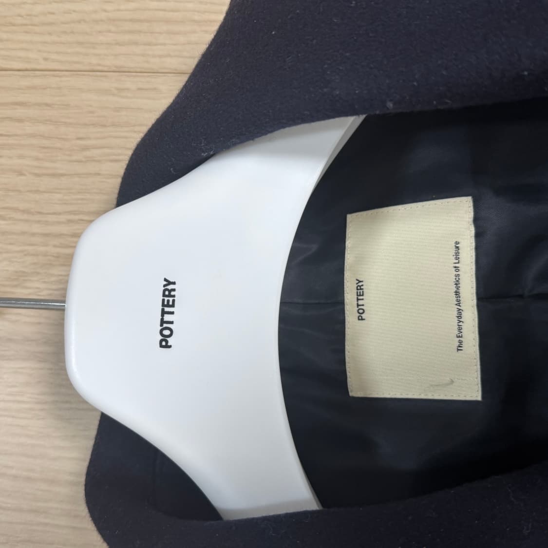 포터리 멜튼 울 맥코트 2사이즈 다크네이비 상품이미지2