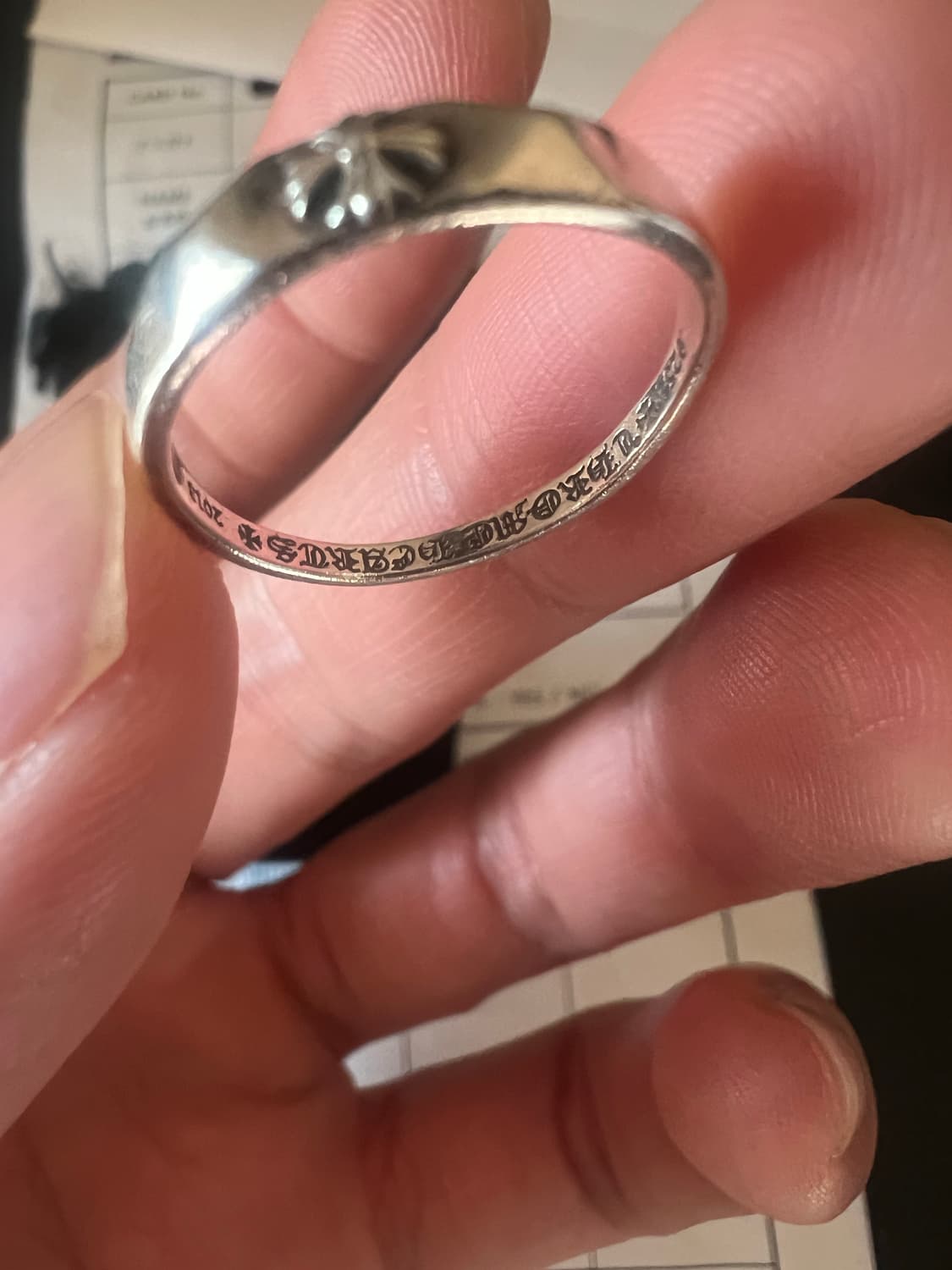 크롬하츠 피라미드 플러스 버블검링 us6.5 상품이미지5