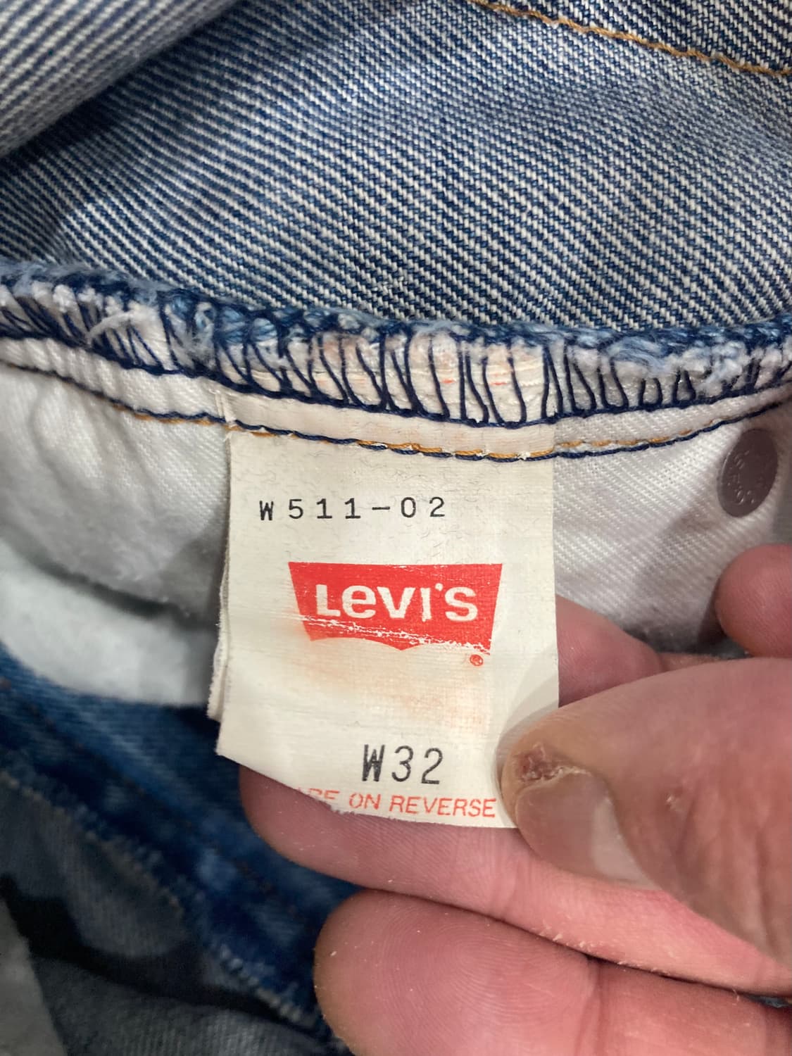 90s w511 levi's denim pants 상품이미지5