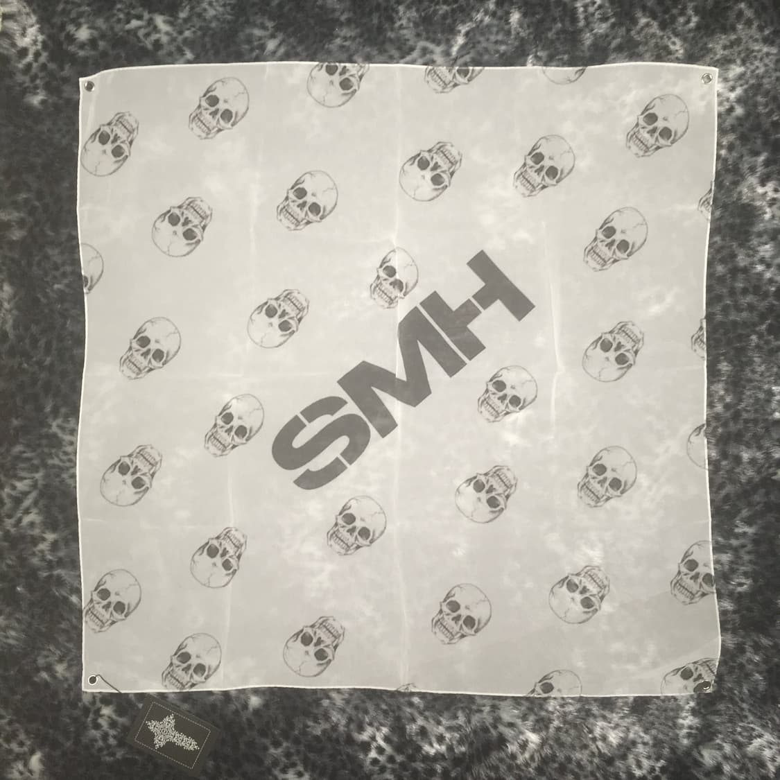 SMH shakingmyhead Skull eyelet scarf 상품이미지5