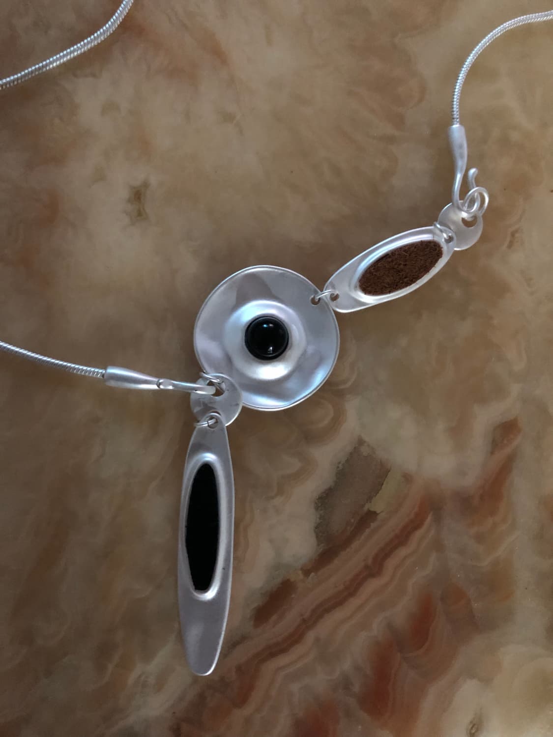 silver mixed pendant necklace 상품이미지2