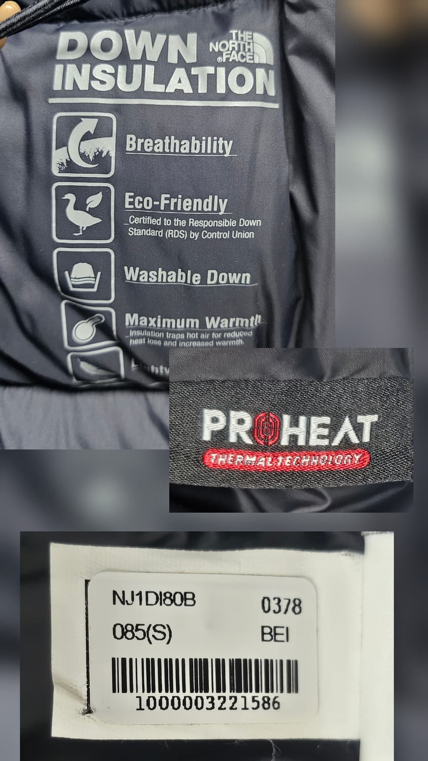 노스페이스 여성패딩 S 85 맥머도 에어2 구스다운패딩 AD19 상품이미지7
