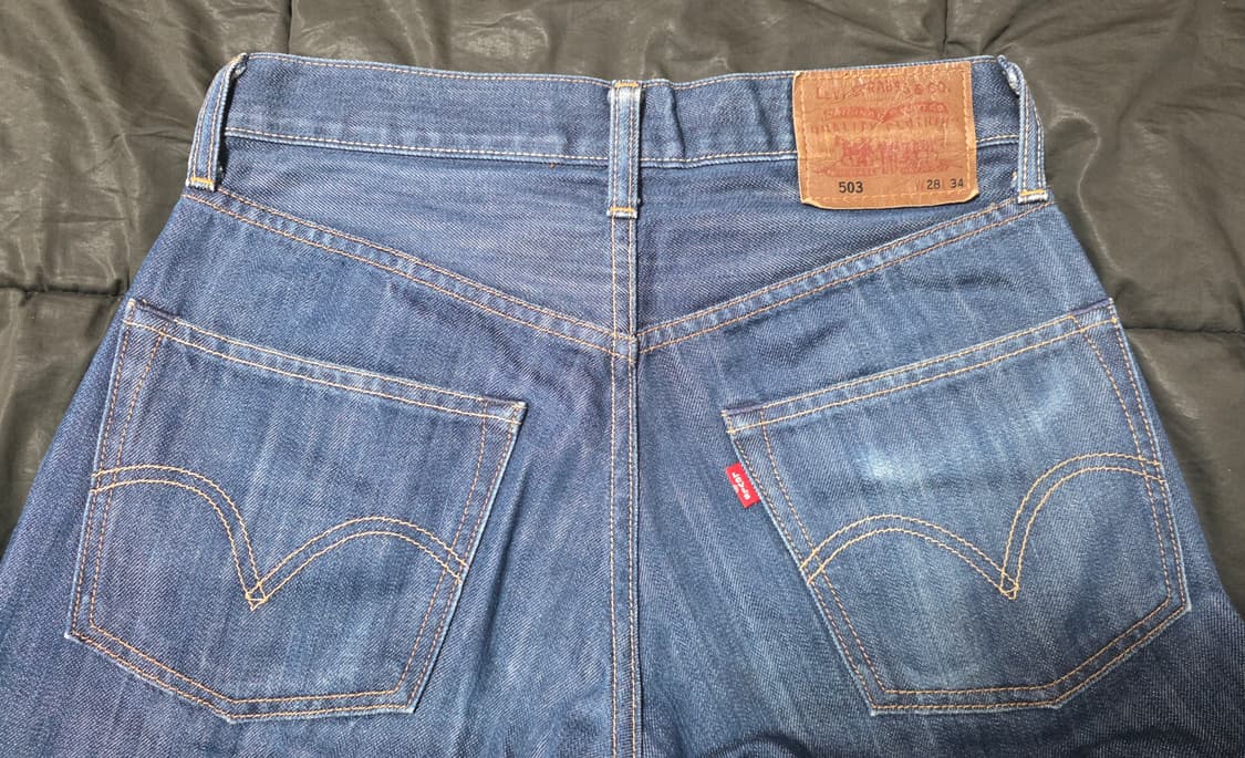 리바이스 503 루즈 스트레이트 데님 (진청/풀기장) 상품이미지6