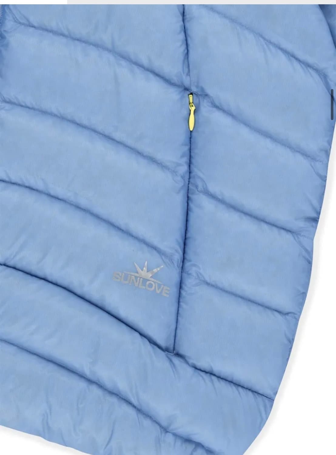 썬러브 경량패딩 라이트블루컬러 S 1번착용 상품이미지6