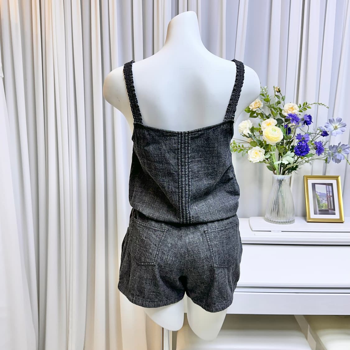 레스트로즈 데님 점프수트 상품이미지2