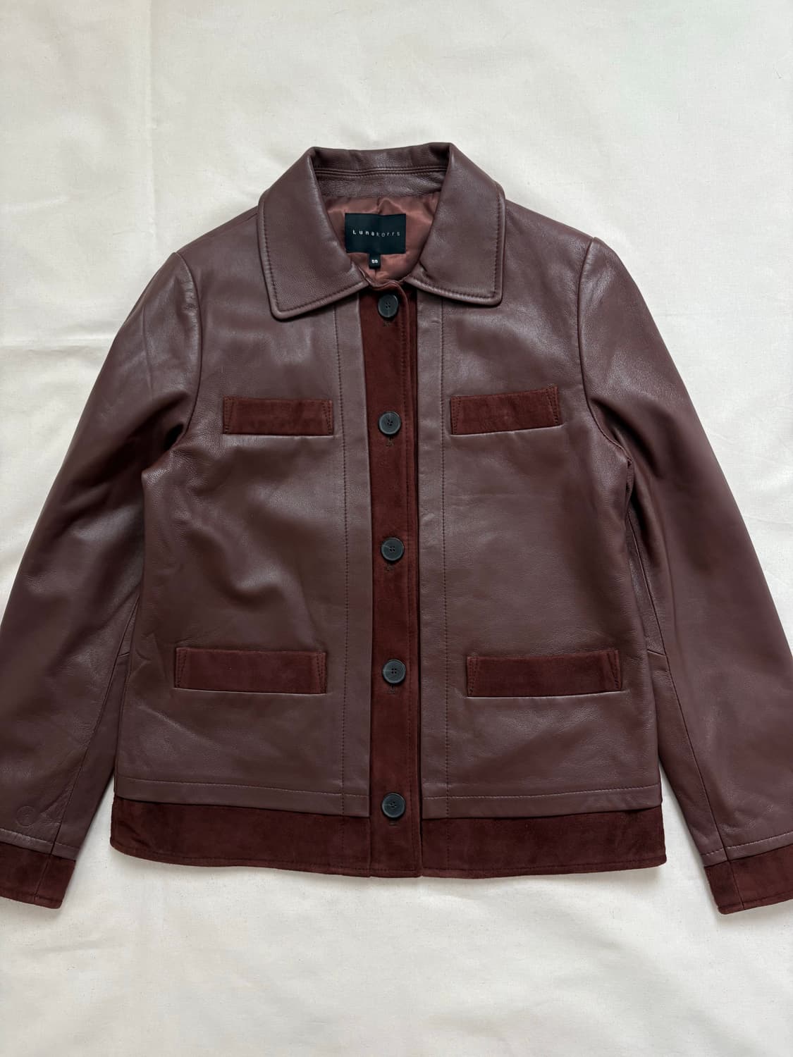 brown sheepskin leather jacket 상품이미지2
