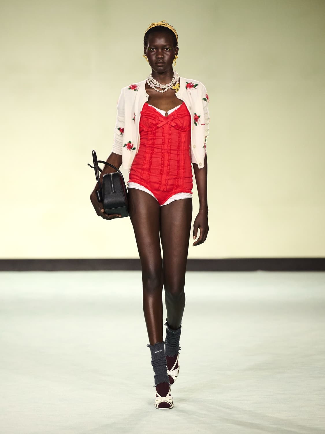 [F]슈슈통 26ss 로고 삭스 부츠/그레이 상품이미지4