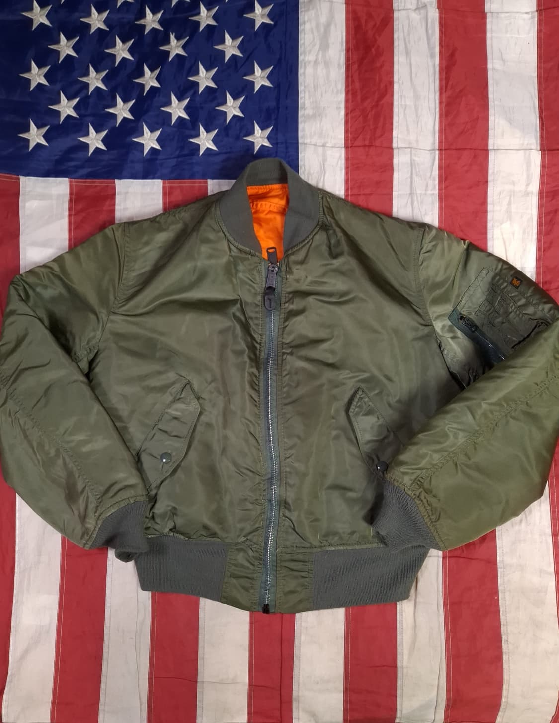 오리지날 미국제조 알파사 미공군 민수용 MA-1 항공점퍼 상품이미지1