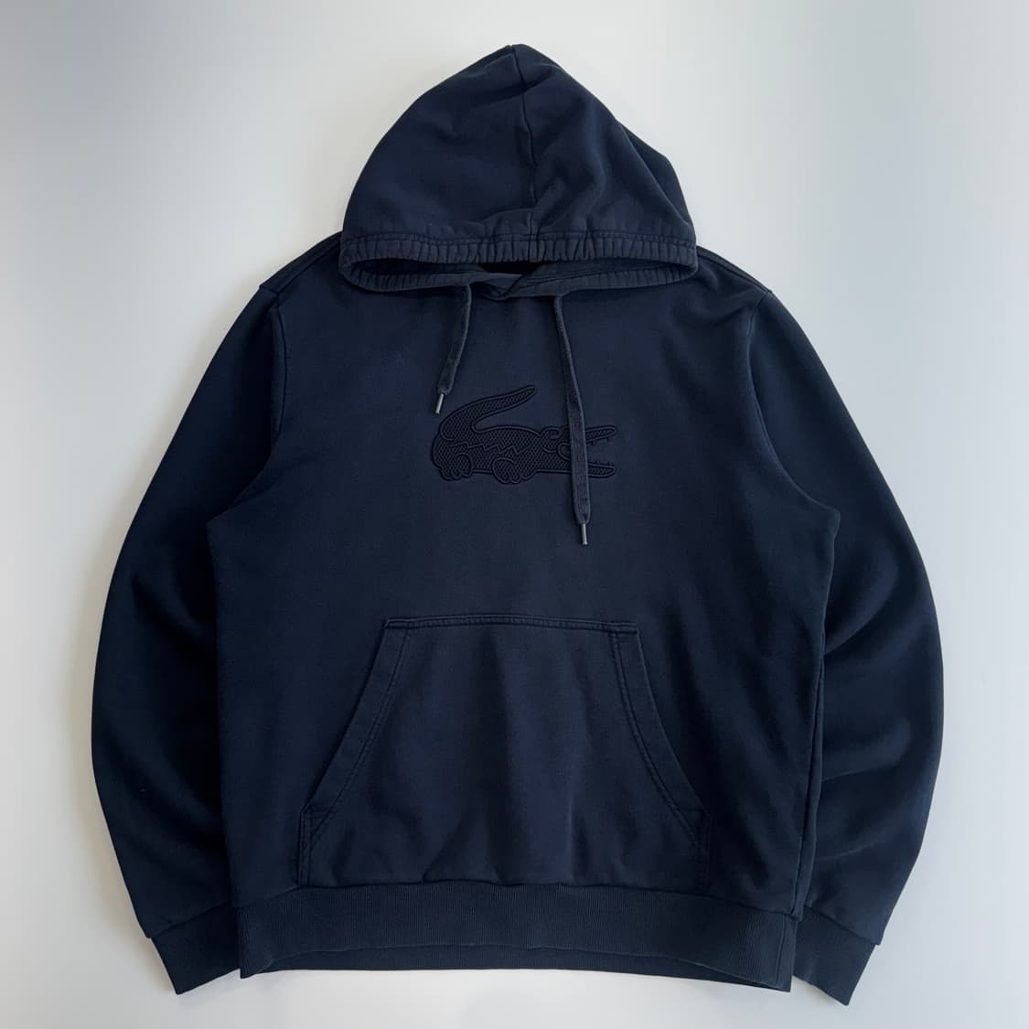 Lacoste 라코스테 빅로고 네이비 후드티 상품이미지3