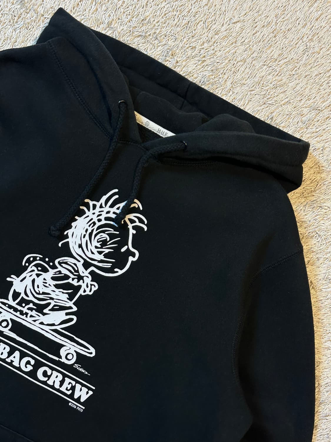 허프 HUF X PIGPEN 피너츠 후드티 블랙 상품이미지2