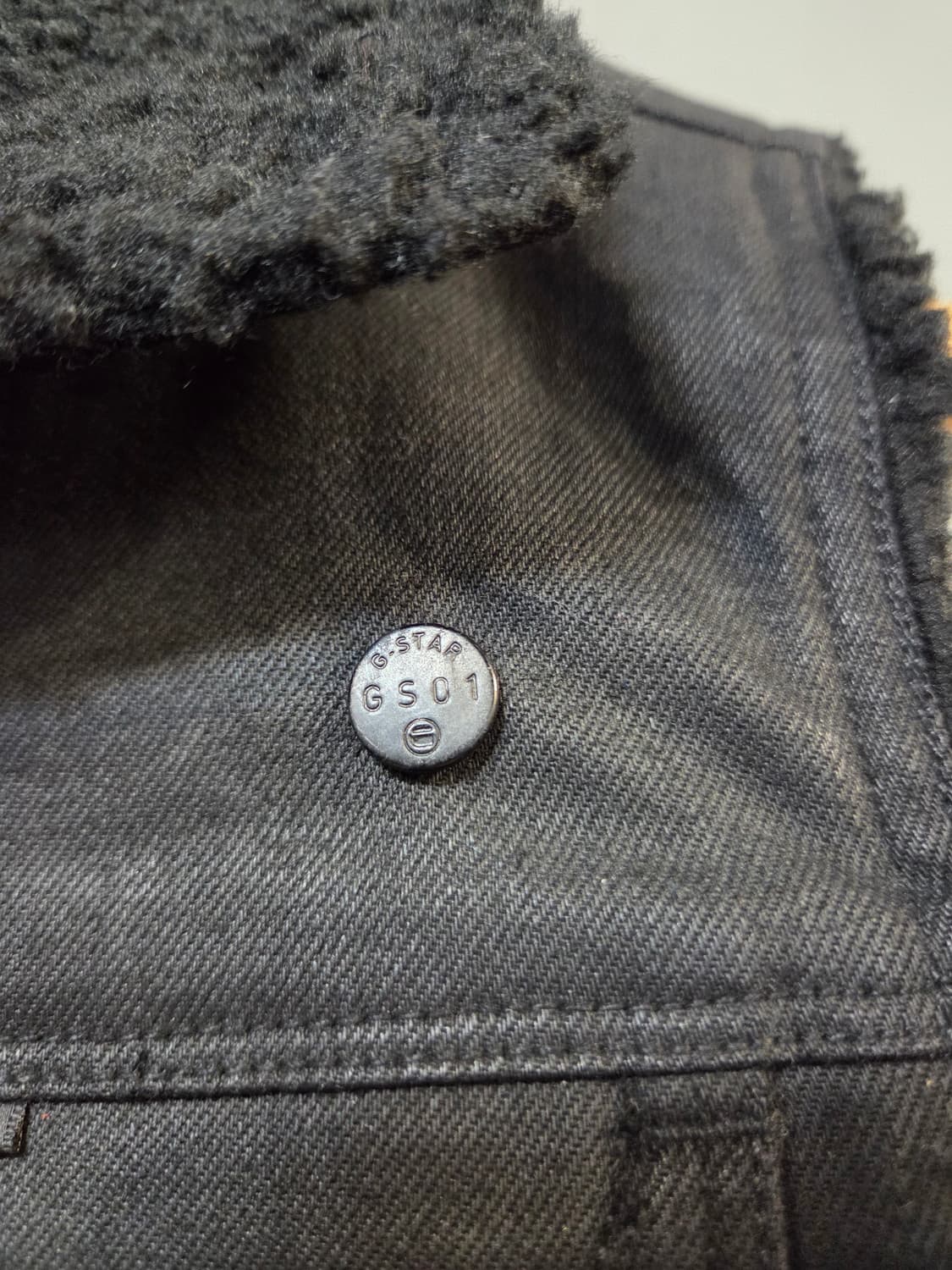 G-Star RAW 블랙 털 조끼(S) 상품이미지5