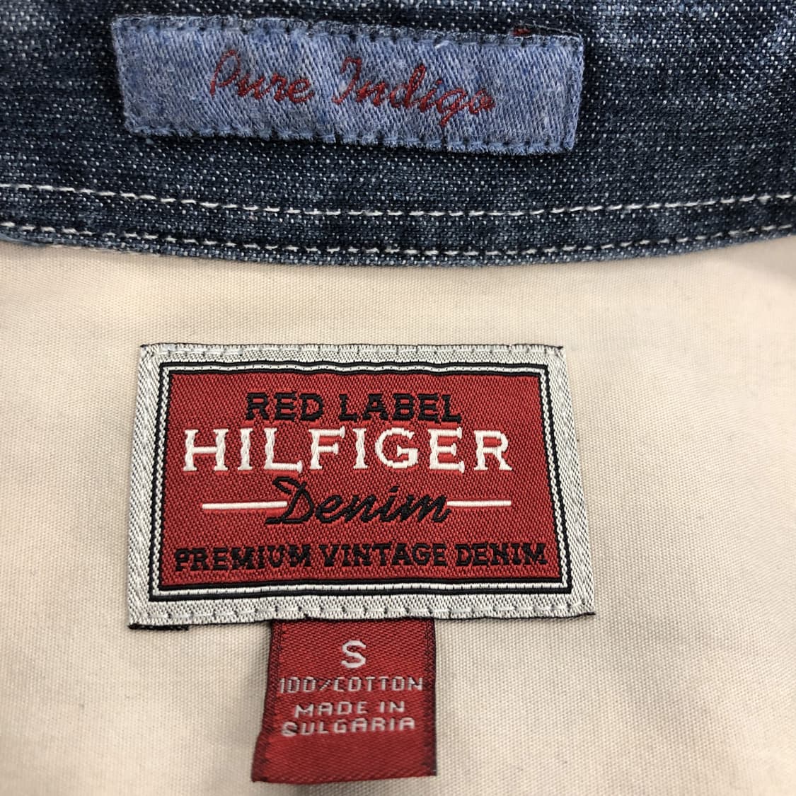 타미힐피거 레드라벨 프리미엄 빈티지 데님셔츠 90-95 상품이미지6