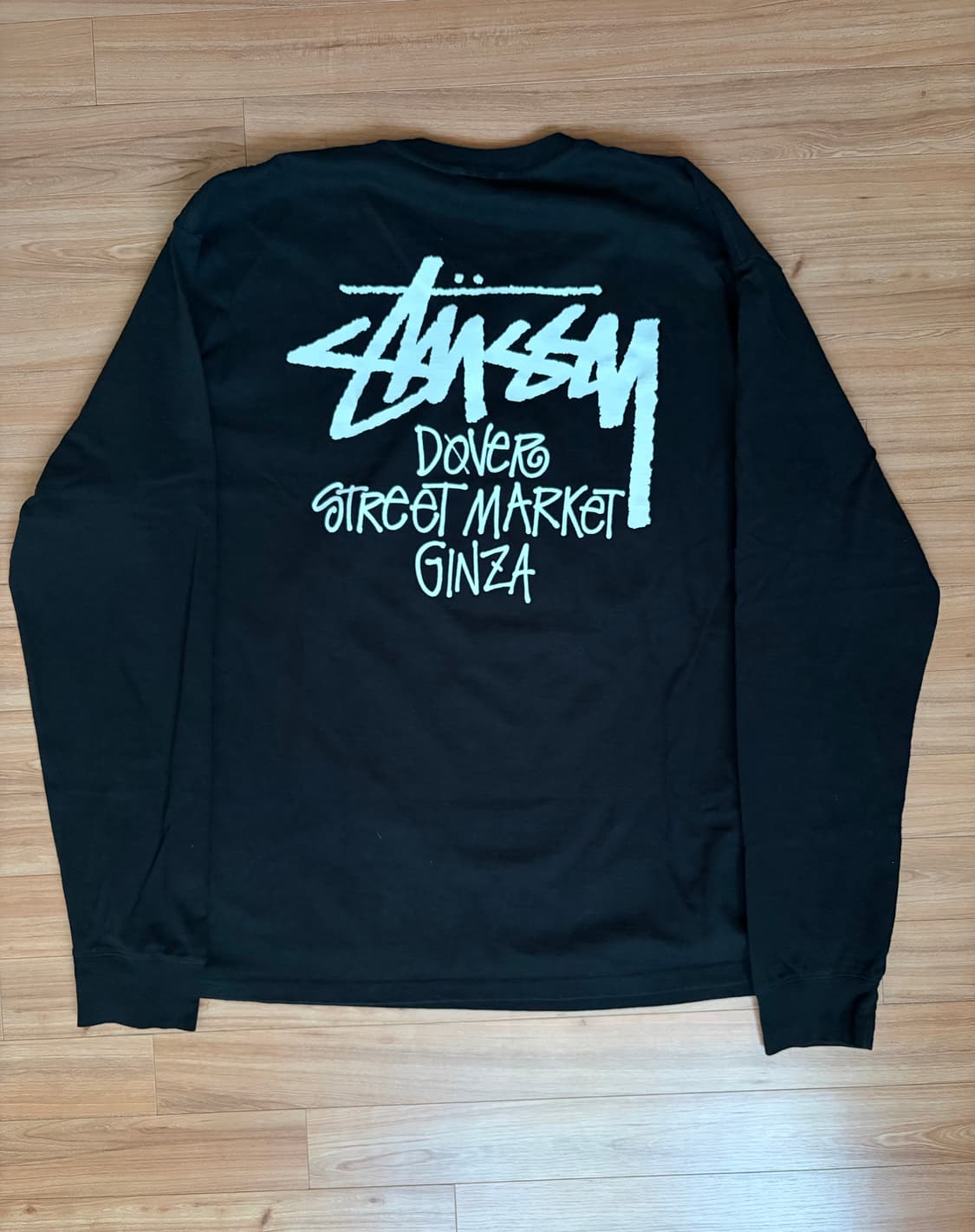 [XL] 스투시x도버 스트리트 마켓 긴자 롱슬리브 블랙 상품이미지3