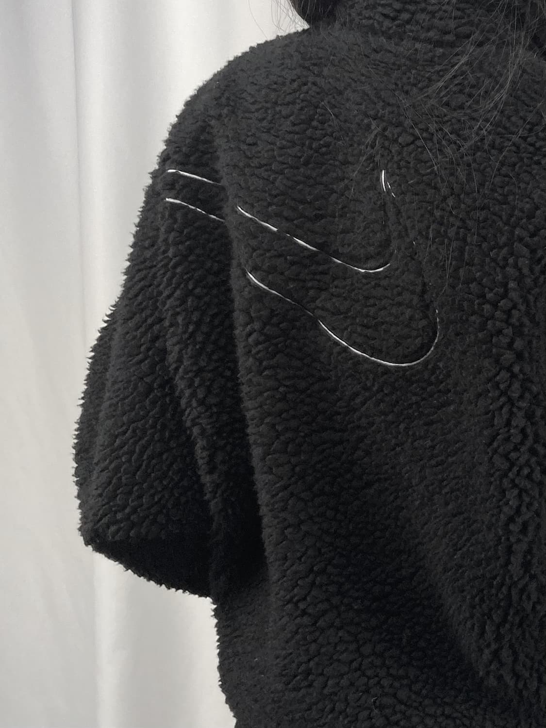 나이키 스우시 블랙 플리스 자켓 상품이미지3