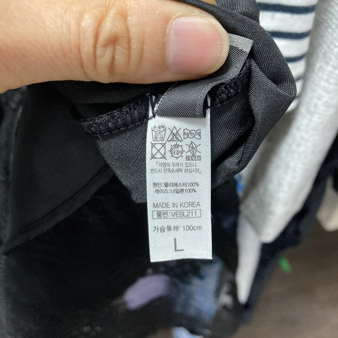 베라왕 택새상품 여성슬립원피스 블랙 L 상품이미지5