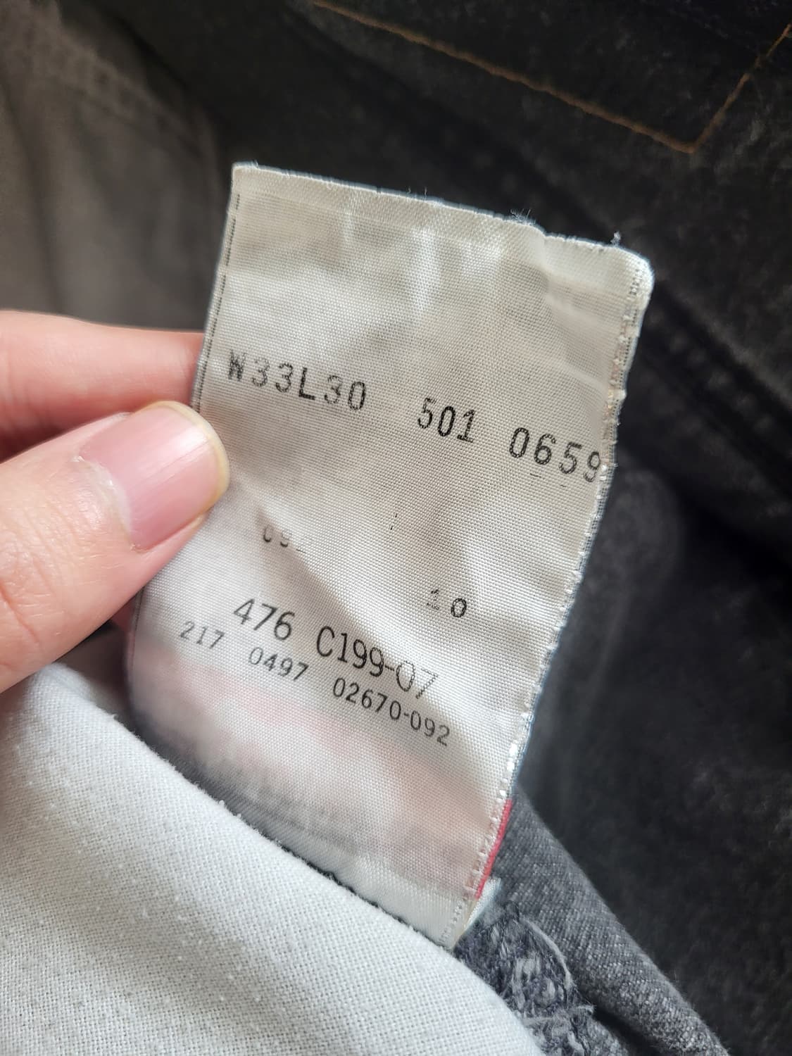 90s Levis 501 black 상품이미지3