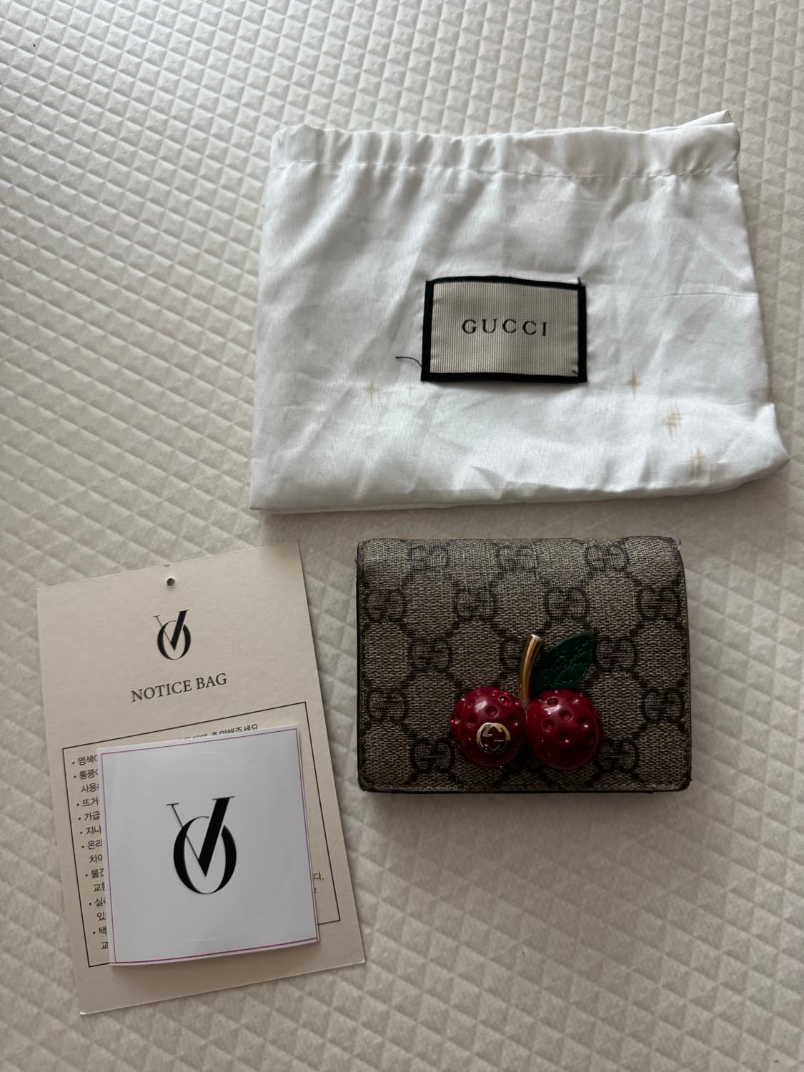 (빈티지) 구찌 체리 반지갑 상품이미지10