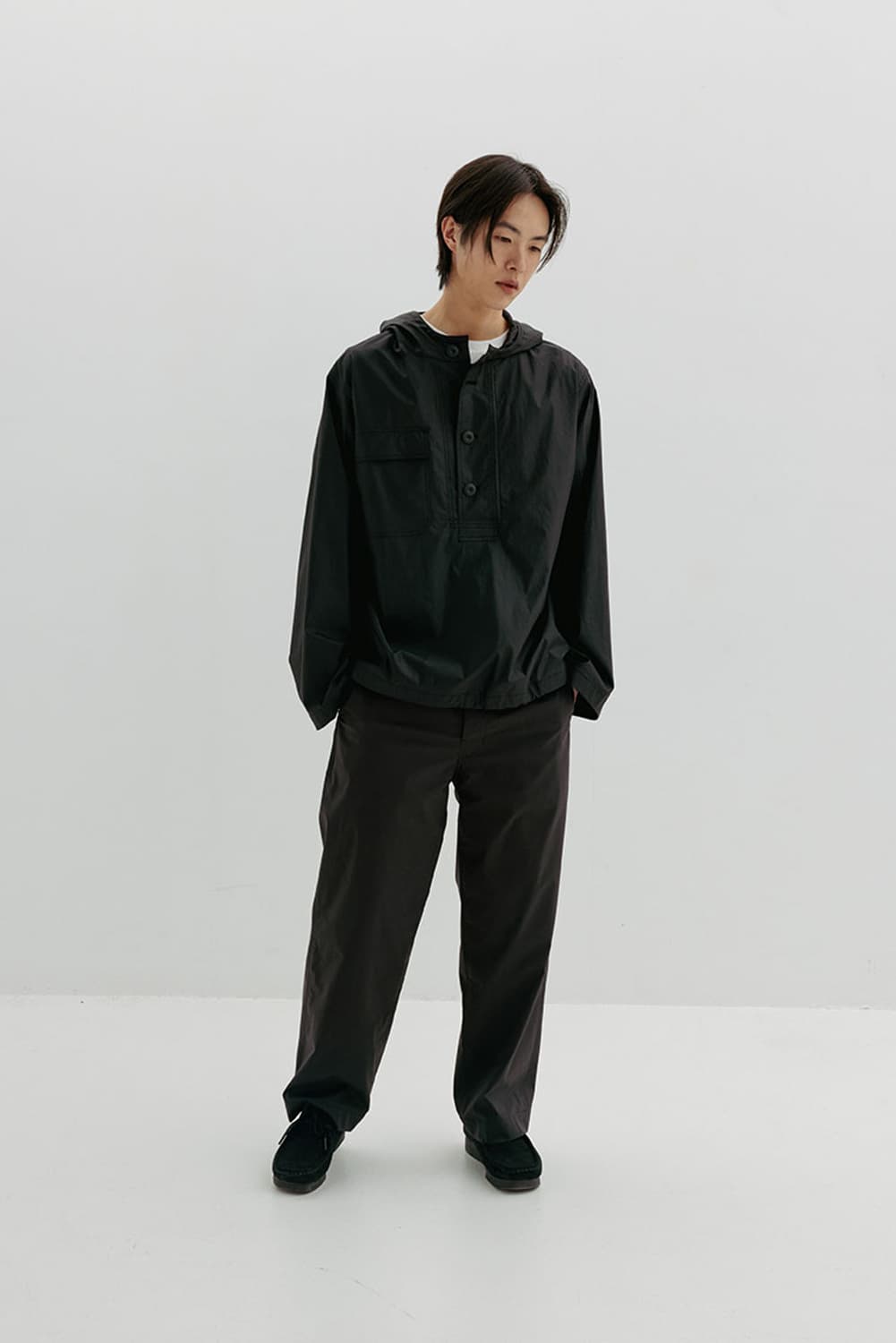 오토매틱포더피플 TOP STITCH PANTS_CHARCOAL BLACK 상품이미지10