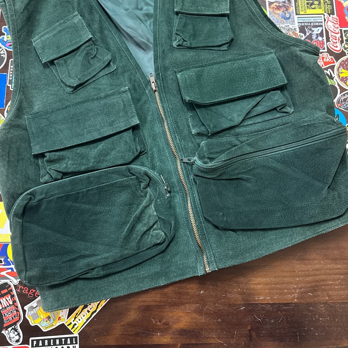 요코하마 베이 레더 가죽 피싱 베스트 F 상품이미지4