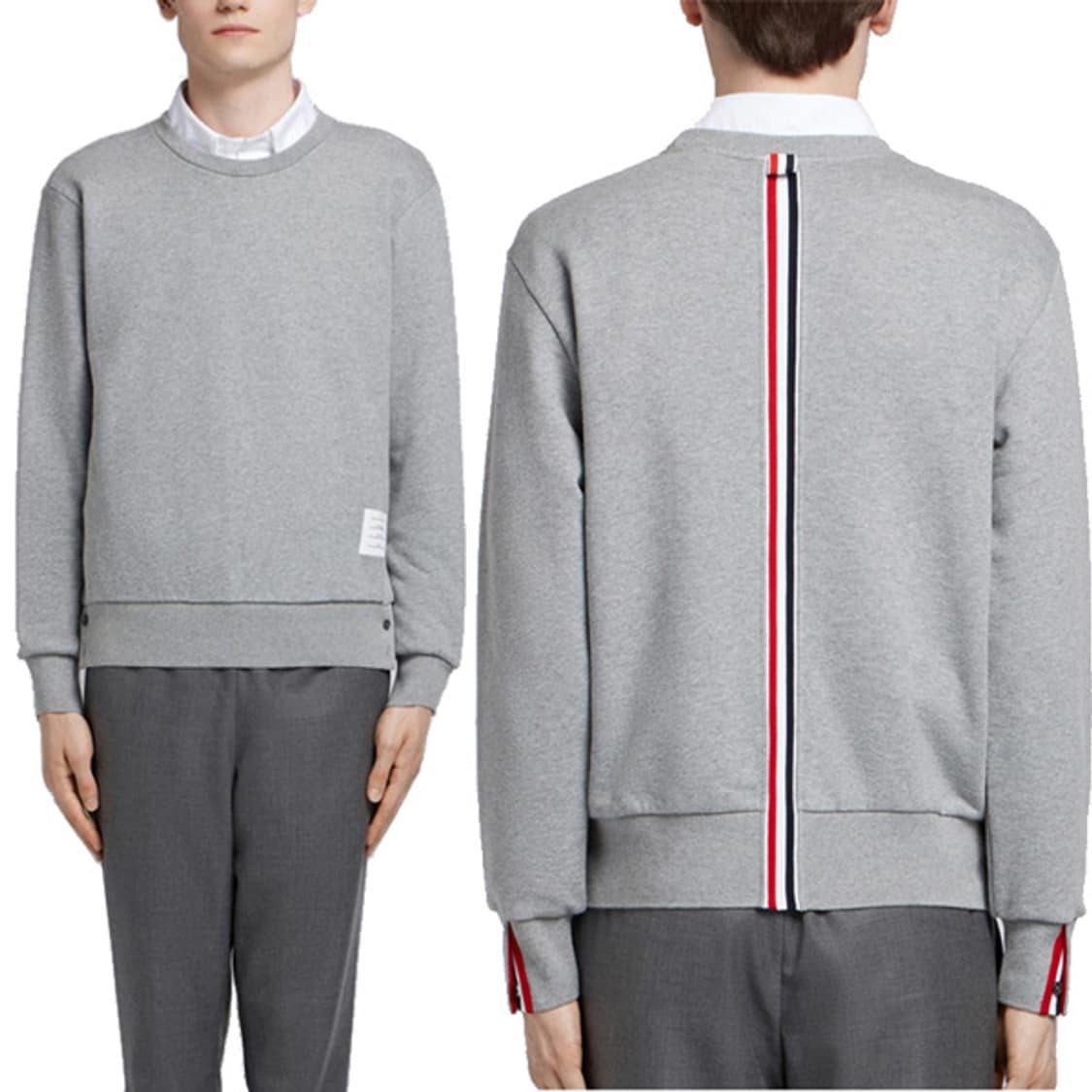 [4] 톰브라운 백삼선 맨투맨 상품이미지1