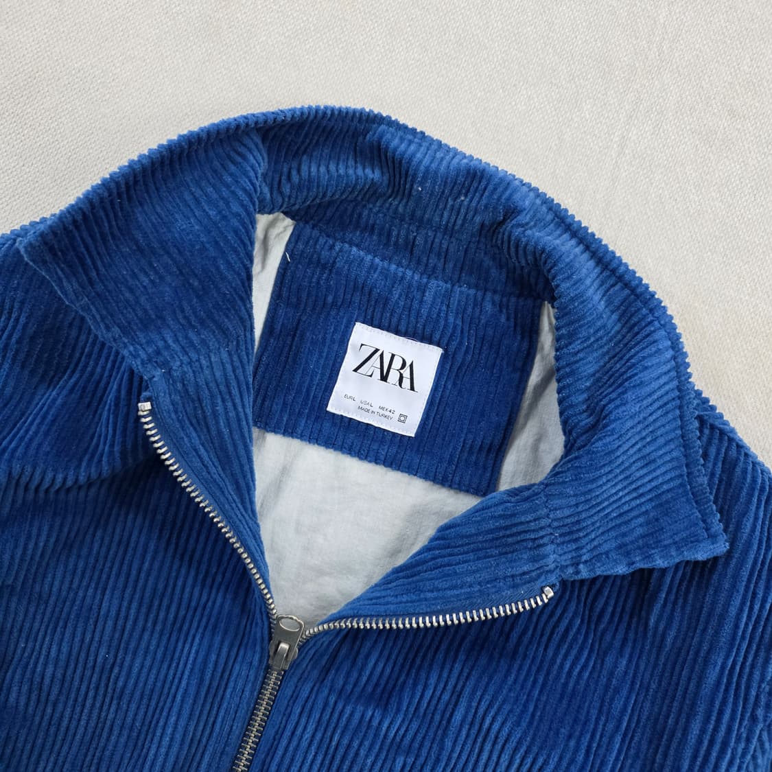 [L] 자라 코튜로이 집업 자켓 블루종 0219J 상품이미지3