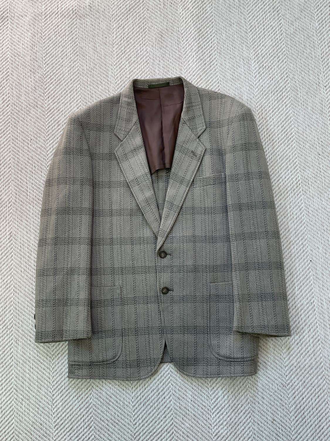 빈티지 캐시미어 체크 블레이저 J04149 상품이미지1