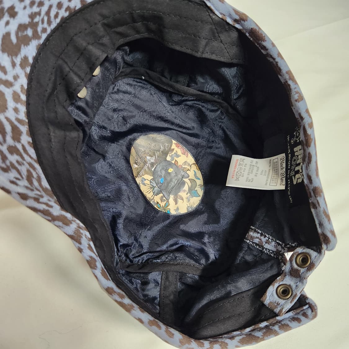 J175 [F] 블랙무드 햇츠온 호피 군모 여성 모자 상품이미지5