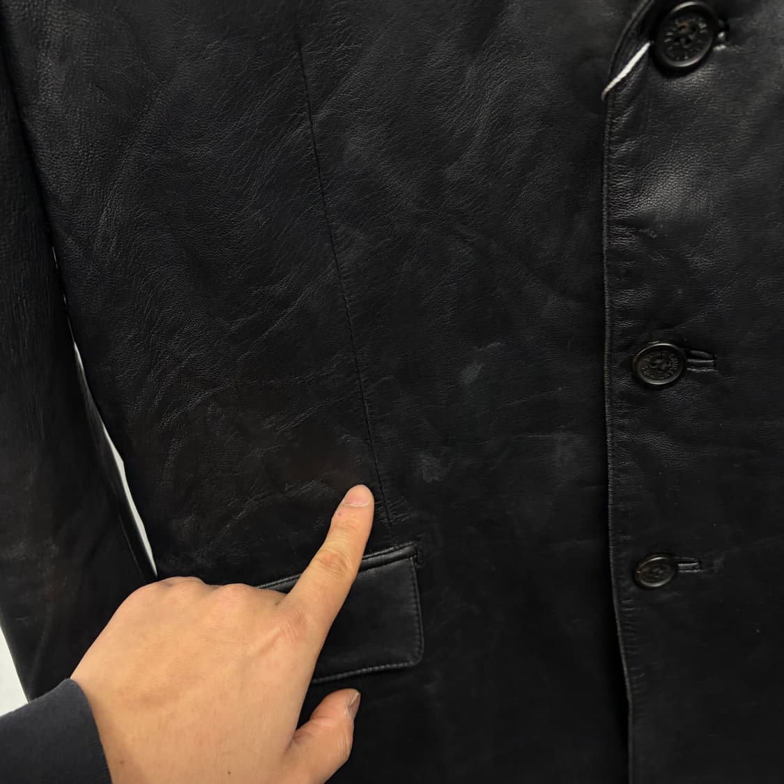 입생로랑 램스킨 3버튼 블레이저 상품이미지8