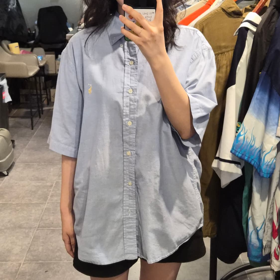 [NO.9] 폴로 반팔 셔츠 하늘(소라) 상품이미지2