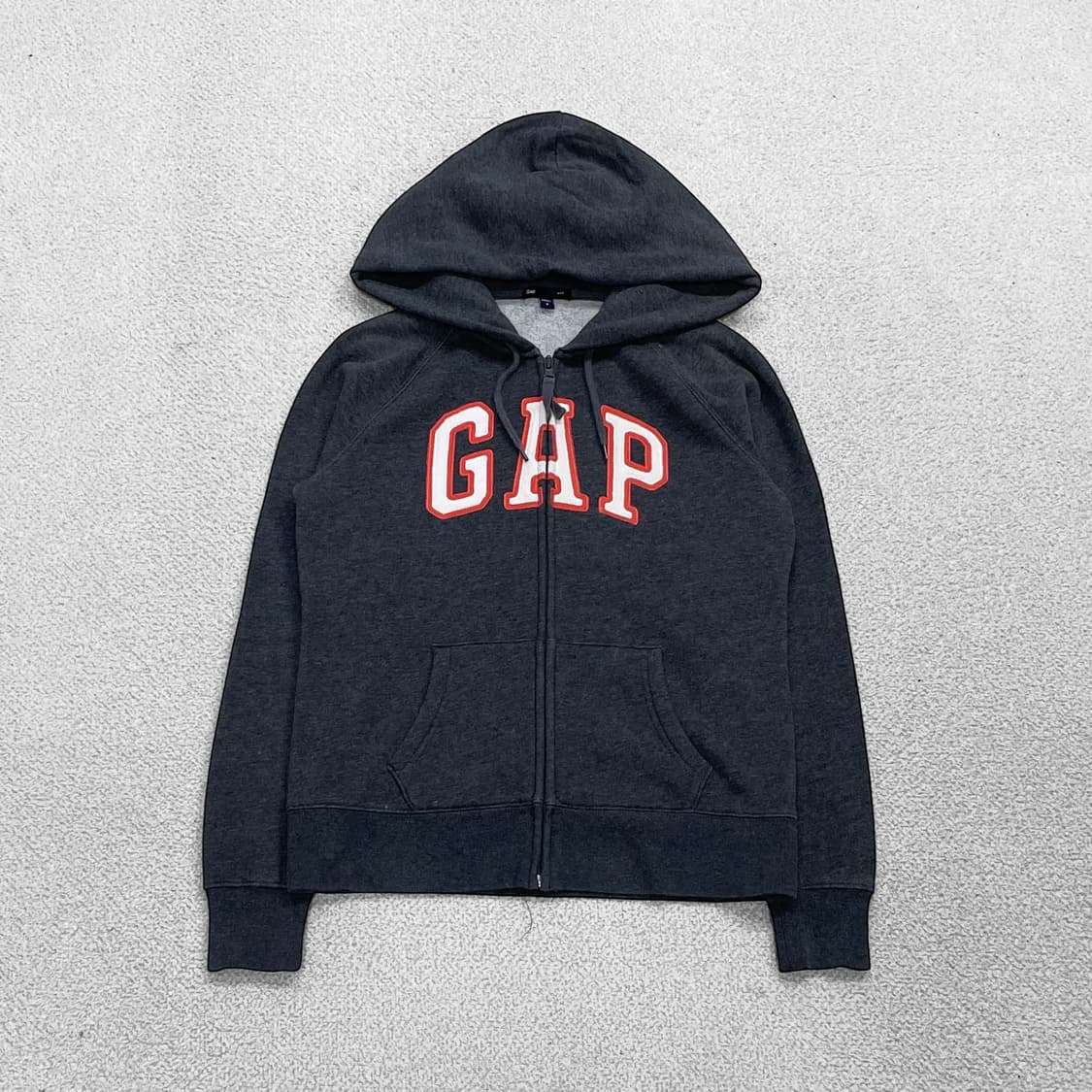 갭 Gap 스펠 로고 후드집업 그레이 상품이미지2