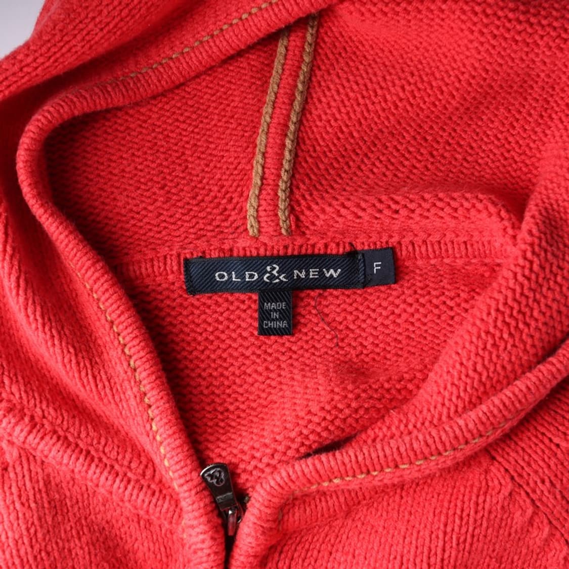 올드앤뉴 엠블럼 자수 니트 후드 집업 F 상품이미지5