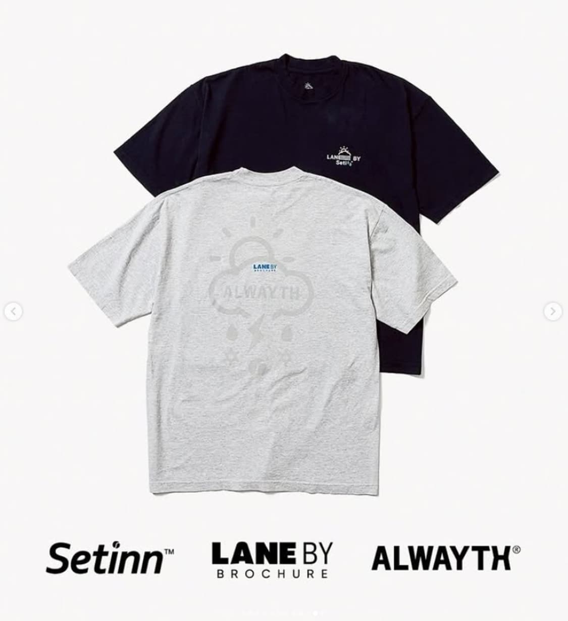 Brochure x Setinn x Alwayth 프루프 티셔츠 XXL 상품이미지9