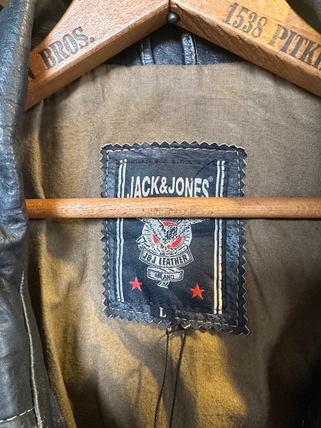[105]Jack & Jones 헤비 리얼 레더 플라이트 자켓 상품이미지9