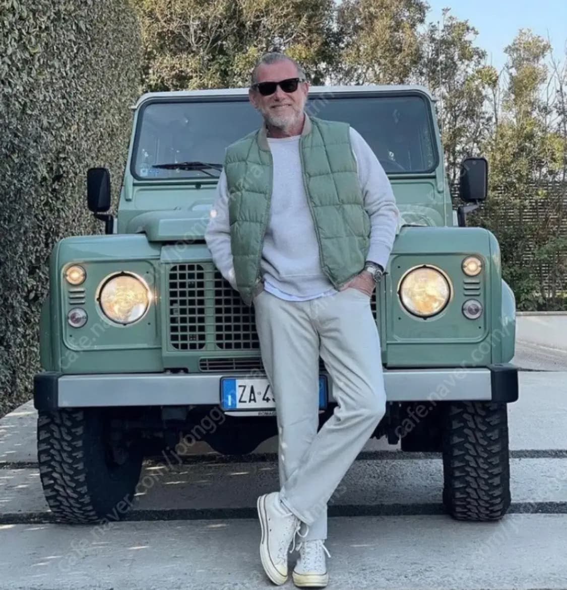 70-80s 에디바우어 푸퍼 베스트 세이지그린 상품이미지1