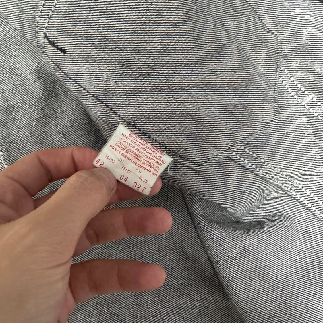 리바이스 80s 흑청데님자켓 레귤러 42 L사이즈 상품이미지6