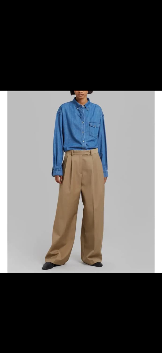 새상품 더프랭키샵 수트 팬츠 라떼  상품이미지1