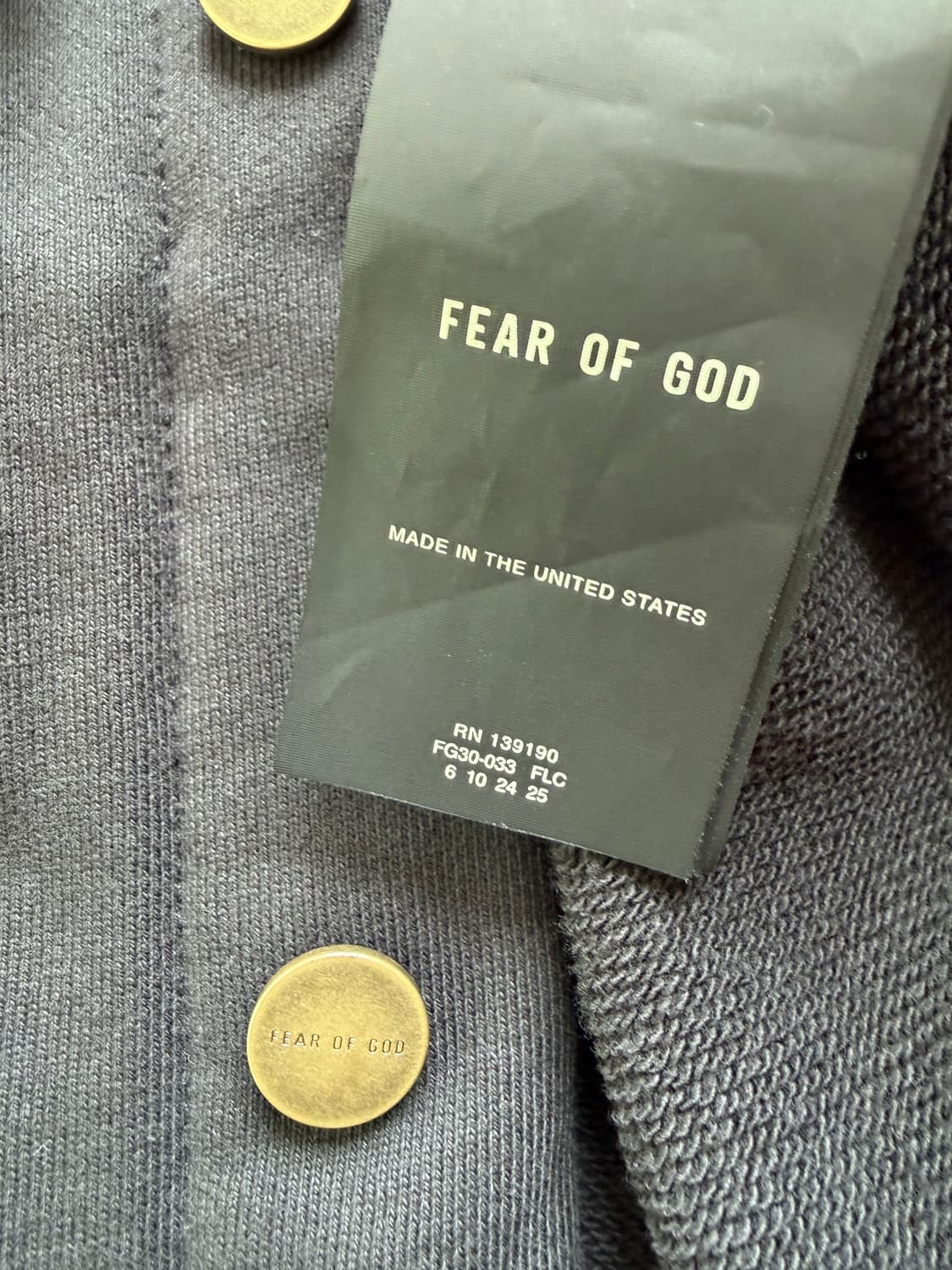 피어오브갓 7th 테리 트러커 자켓 FEAR OF GOD 이터널 8th 상품이미지7